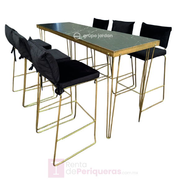 Periquera Marmol 6 prs negra